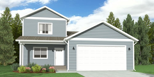 Elevation D The Aerie D Rendering by Terry Homes