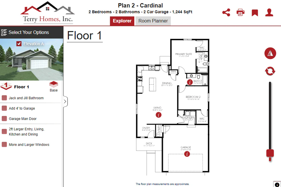 Floor Plan for The Cardinal