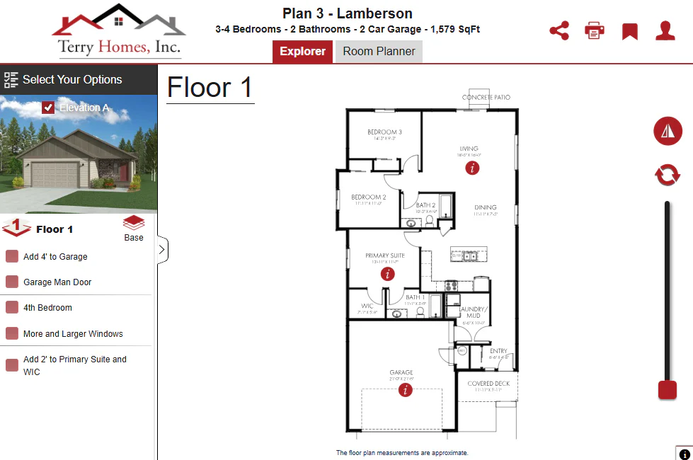 Floor Plan for The Lamberson 